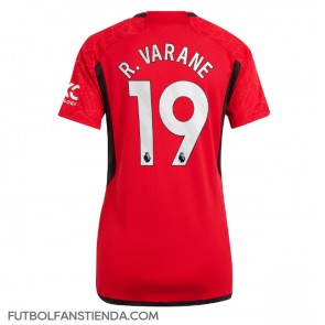 Manchester United Raphael Varane #19 Primera Equipación Mujer 2023-24 Manga Corta